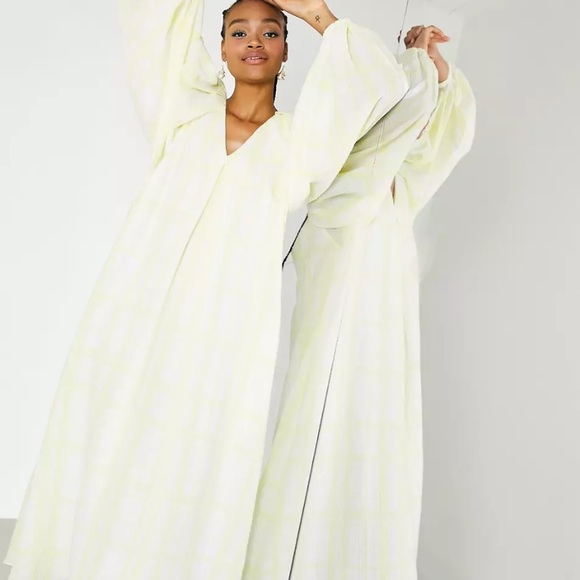 ASOS EDITION textured trapeze midi dress - Picture 3 of 6